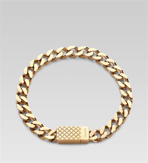 gold gucci bracelet mens
